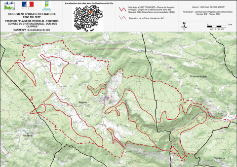 Localisation du site 